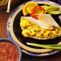 Savory Eggs on Tortillas